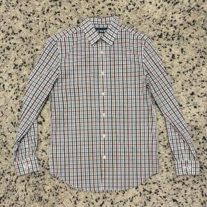 Perry Ellis Men’s Plaid Dress Shirt- Sz S